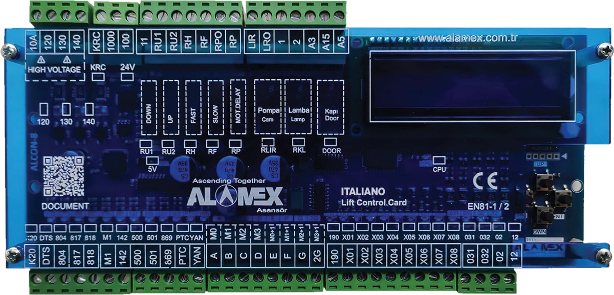 Tarjeta/tablero ITALIANO 1: control hasta 10 pisos.