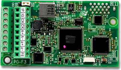 Tarjeta encoder PG: modelos PG-E3/PG-F3/PG-X3.