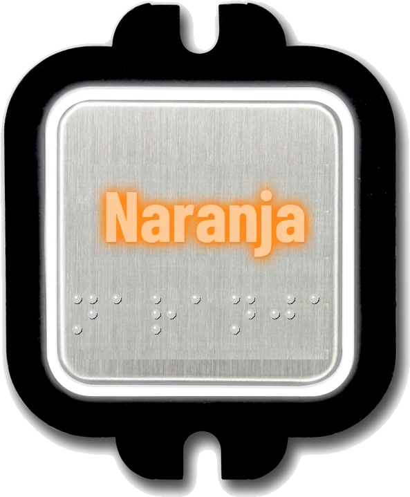 Slim Square Button - detail view