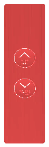 Slim Round Push-Button without Braille - detail view